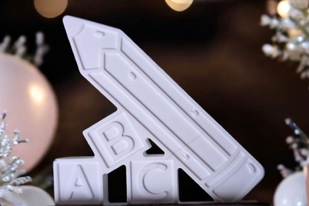 Einschieber Stift mit ABC für Schulanfang